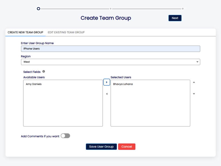 3_Create Team Group